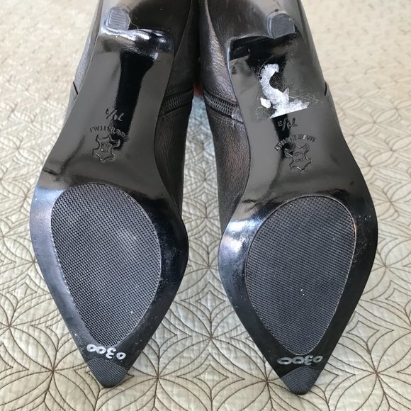 Italian made knee high leather boots - Picture 5 of 8